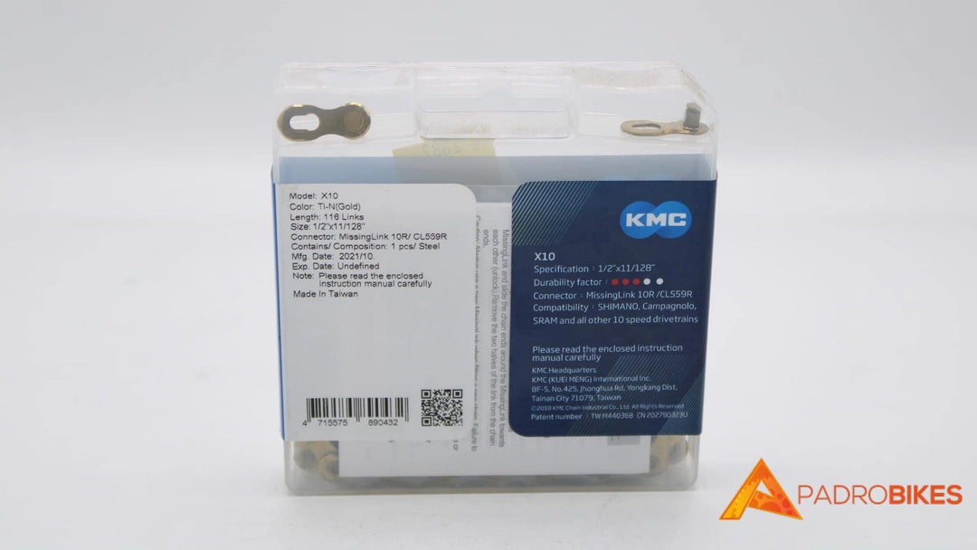 CADENA X-10 DORADO KMC